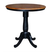 International Concepts 36 Round Counter Table in Black / Cherry