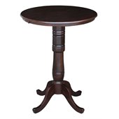 International Concepts 30 Round Pub Table in Rich Mocha