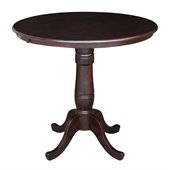 International Concepts 36 Round Counter Table in Rich Mocha
