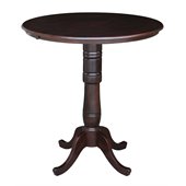 International Concepts 36 Round Pub Table in Rich Mocha