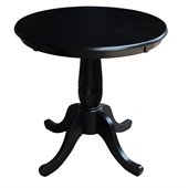 International Concepts 30 Round Dining Table in Black