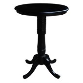 International Concepts 30 Round Pub Table in Black