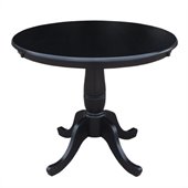 International Concepts 36 Round Dining Table in Black