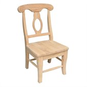 International Concepts Unfinished Kids Empire Chair Set
