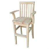 International Concepts Unfinished Kids Mission Youth Chair