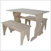International Concepts Unfinished Kids 3 Piece Kids Set