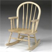 International Concepts Unfinished Windsor Rocker