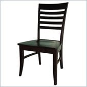 International Concepts Cosmopolitan Roma Chair in Dark Walnut (set of 2)
