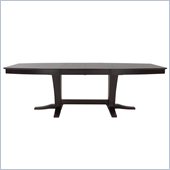 International Concepts Cosmopolitan Milano Double Pedestal Dining Table in Dark Walnut