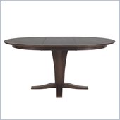 International Concepts Cosmopolitan Milano Pedestal Dining Table in Dark Walnut