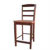 International Concepts Madrid 24 Stool in Cinnamon/Espresso