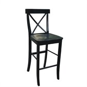 International Concepts X-back 30 Stool in Black
