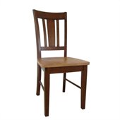 International Concepts San Remo Splat Chair in Espresso (set of 2)