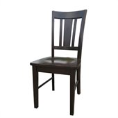 International Concepts San Remo Splat Chair in Rich Mocha (set of 2)