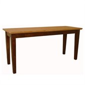 International Concepts Shaker Styled Bench in Cinnamon/Espresso