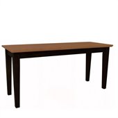 International Concepts Shaker Styled Bench in Black/Cherry