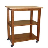 International Concepts Microwave Cart in Cinnamon/Espresso