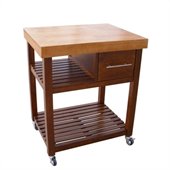 International Concepts Kitchen Work Center in Cinnamon/Espresso
