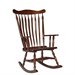 International Concepts Solid Wood Rocking Chair in Soft Cherry