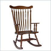 International Concepts Solid Wood Rocker in Cottage Oak