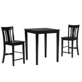 International Concepts 3 Piece Gathering Height Pub Set in Rich Mocha