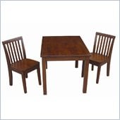 International Concepts 3 Piece Mission Table Set in Cottage Oak