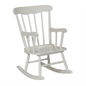 International Concepts Kids Rocker in Linen White