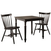 International Concepts 3 Piece Copenhagen Dining Set in Black
