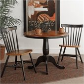 International Concepts 3 Piece Copenhagen Dining Set in Black Cherry