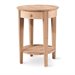 International Concepts Unfinished Accent Table with One Drawer