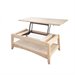International Concepts Unfinished Bombay Coffee Table with Lift Top