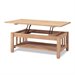 International Concepts Unfinished Mission Coffee Table with Lift Top
