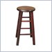International Concepts 24" Round Top Counter Stool in Merlot