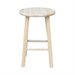 International Concepts 18 inch Unfinished Round Top Stool