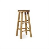 International Concepts 24 Round Top Counter Stool in Natural