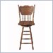 International Concepts 30" Double Pressback Bar stool with Swivel in Medium Oak