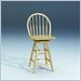 International Concepts 24 inch Windsor Spindleback Swivel Bar stool in Natural