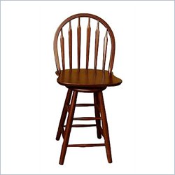 International Concepts 24 Windsor Arrowback Swivel Counter Stool