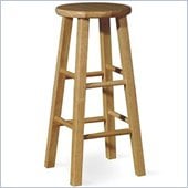 International Concepts 29 Round Top Bar Stool in Natural