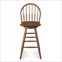 International Concepts 30" Windsor Swivel Bar stool in Soft Cherry