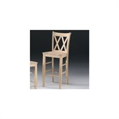 International Concepts 29 Double X Unfinished Stool