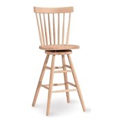 International Concepts 30 Copenhagen Unfinished Swivel Stool