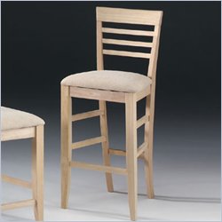International Concepts 30" Roma Stool with Upholstered Seat