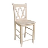 International Concepts 24 Double X Unfinished Stool