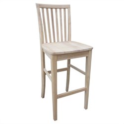 International Concepts 30" inch Mission Unfinished Stool