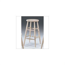 International Concepts 30" Unfinished Scooped Seat Stool