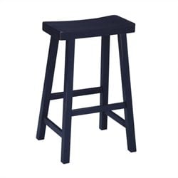 International Concepts 29 Saddleseat Bar stool in Distressed Black