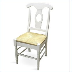 International Concepts Empire Chair with Rush Seat (Set of 2)