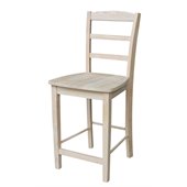 International Concepts 24 Madrid Unfinished Counter Stool