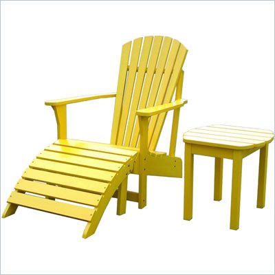 International Concepts Adirondack Chair in Yellow Finish